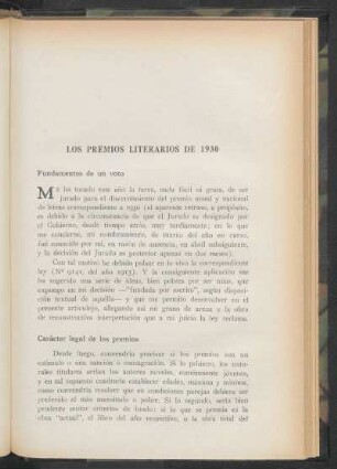 Fundamentos de un voto