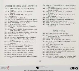 Zeichnungen und Graphik (Nr. 236-267)