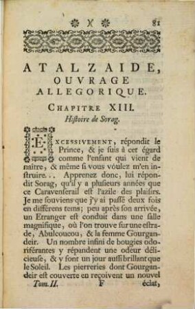 Atalzaide : Ouvrage Allégorique, 2