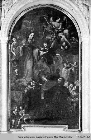 Altar des seligen Andrea Gallerani : Maria verkündigt dem seligen Andrea Gallerani den Tod