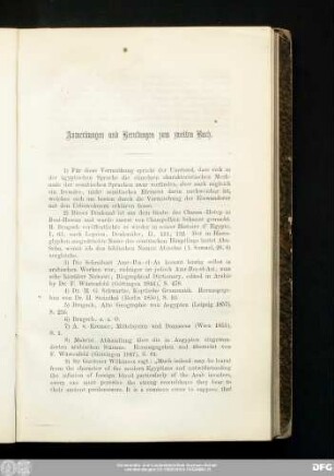 Anmerkungen und Berufungen zum zweiten Buch.