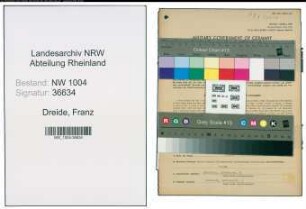 Entnazifizierung Franz Dreide , geb. 04.08.1902 (Buchhalter)