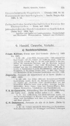 9. Handel, Gewerbe, Verkehr.