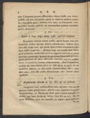 §. VI. Quare is locus vulgo minus recte explicari videatur