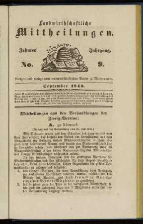 Zehnter Jahrgang. No. 9.