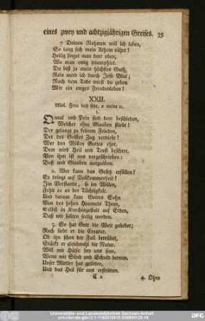 XXII. Mel. Freu dich sehr, o meine [et]c.