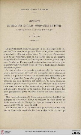3.Ser. 2.1891: Nécessité de créer des instituts vaccinogènes en Égypte : avantages et économie du projet