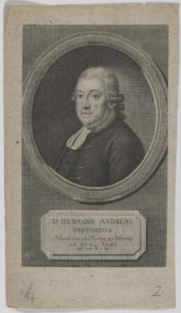 Bildnis des Hermann Andreas Pistorius