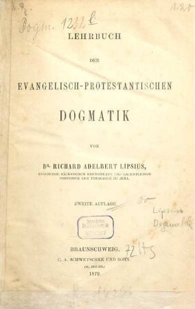 Lehrbuch der evangelisch-protestantischen Dogmatik