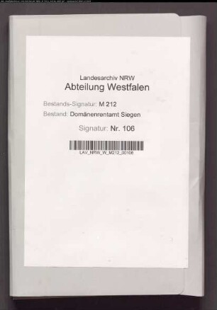 Verpachtung/Verkauf der unteren und oberen Domanialmühle in Hilchenbach