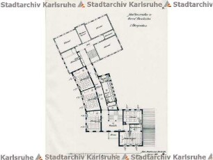 Beichel, Friedrich. Schulhausneubau Daxlanden