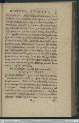Caput XVII. De Boleslao sexto decimo Bohemorum duce