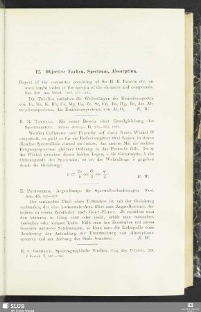 12. Objective Farben, Spectrum, Absorption