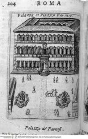 Ritratto di Roma moderna., Seite 204: Palazzo und Piazza Farnese