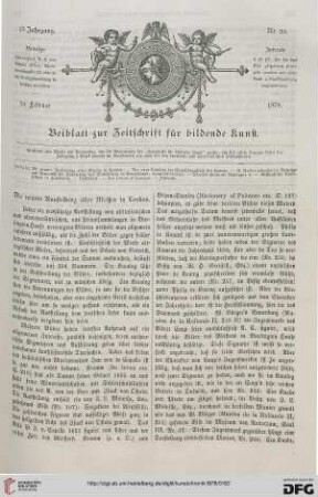 Die neunte Ausstellung alter Meister in London