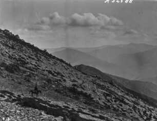 Harter Quarzitschiefer am San Lorenzo : Am Berghang des San Lorenzo mit Schiefergeröll
