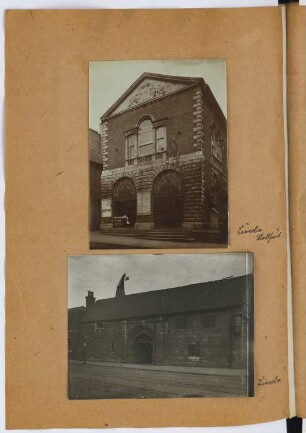 Stadthaus, Lincoln. Torbau, Lincoln: Ansichten (aus: Skizzen- und Fotoalbum 26)