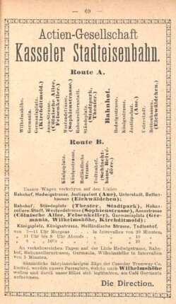 Kasseler Stadteisenbahn.