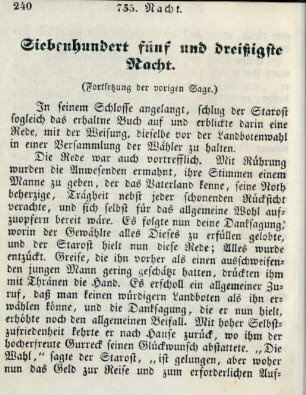 Siebenhundert fünf und dreißigste Nacht