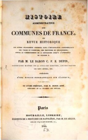 Histoire administrative des communes de France