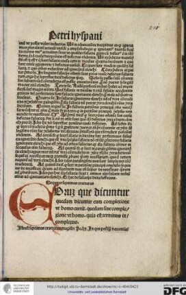 Sequitur septimus tractatus. Eorum que dicuntur quedam dicuntur cum complexione ut homo currit...