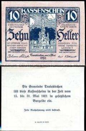 Traiskirchen, Niederösterreich 10 Heller