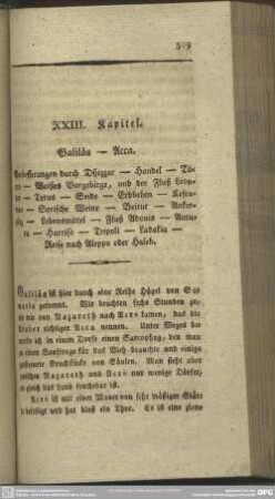 XXIII. Kapitel. Galiläa-Acca