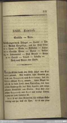 XXIII. Kapitel. Galiläa-Acca