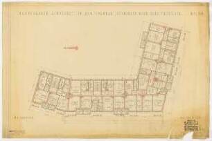 Wohnhausbebauung Eiswerderufer Ecke Triftstraße für Lindecke, Berlin-Spandau: Geschoss Grundriss 1:100