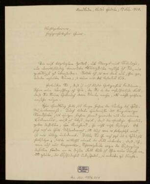 Brief von Samuel Christian Pape an Heinrich Dieterich, Nordleda, 17.2.1804