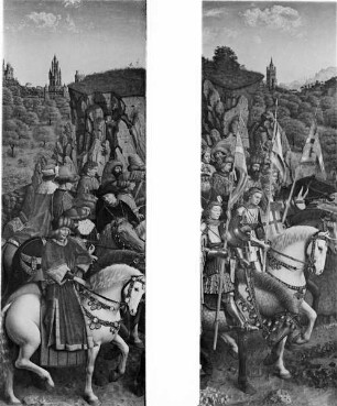 Genter Altar / Die Anbetung des Lammes — Die Streiter Christi
