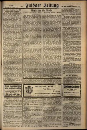 Zweite Ausgabe vom Sonntag, den 03. Juni 1928.
