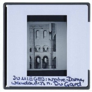 Jumièges, Notre-Dame : Repro Wandaufriss