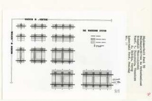 Bildungsstätten in Griechenland, Thessaloniki (Diplomarbeit bei Peter Poelzig): Kassettendecke, Schema Wachsendes System