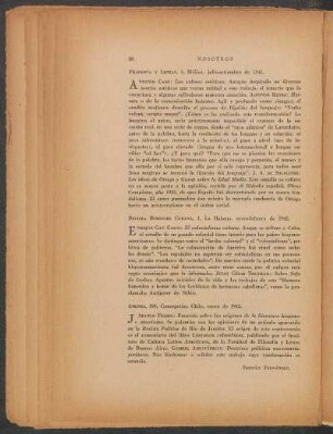 Revista Bimestre Cubana, 1, La Habana, enero-febrero de 1942