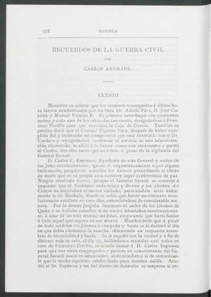 Recuerdos de la guerra civil : XXXVIII - LXI