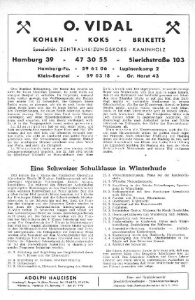 Eine Schweizer Schulklasse in Winterhude