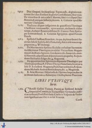 Libri Vtrivsqve Iuris.