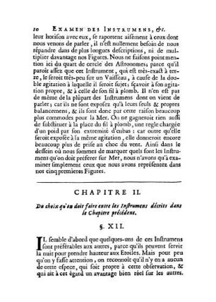 Chapitre II. Du choix qu'on doit faire entre les Instrumens décrits dans le Chapitre précédent