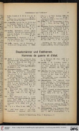 Staatsmänner und Feldherren (Nr. 699 - 1312)