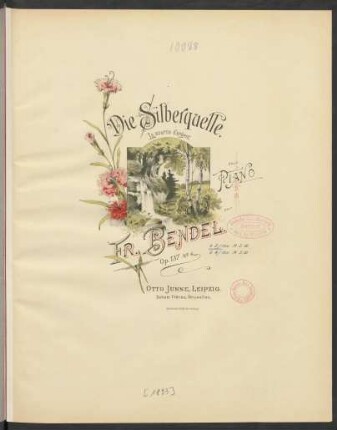 Die Silberquelle : pour piano ; op. 137 No. 4 = La source d'argent