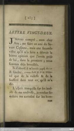 Lettre Vingt-Deux