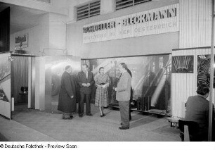 Messestand der AG Schoeller-Bleckmann Stahlwerke Wien auf der Leipziger Frühjahrsmesse