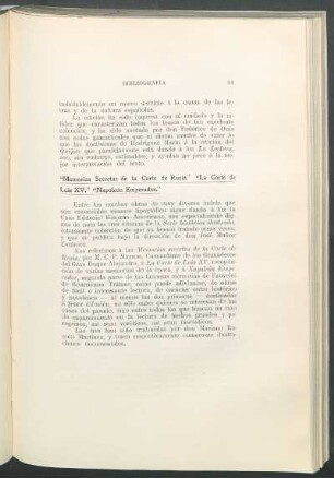 Memorias Secretas de la Corte de Rusia" "La Corte de Luis XV." "Napoleón Emperador."