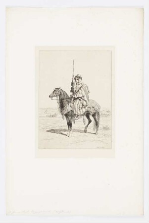 Jeune Bachi bouzoucq Arabe, Blatt 14 der Folge "Bevölkerung der Donauprovinzen im Jahr 1854"