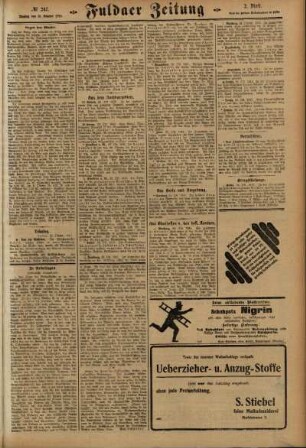 Zweite Ausgabe vom Montag, den 25. Oktober 1915.