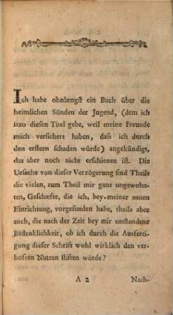 Ists recht über die heimlichen Sünden der Jugend öffentlich zu schreiben?