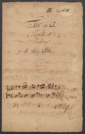 Flauto or Violino primo [+ Basso]