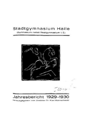 1929/30: Jahresbericht ... - 1929/30