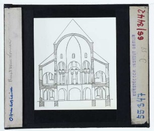 Ottmarsheim, Abteikirche : Querschnitt